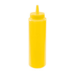 Winco PSB-08Y - Squeeze Bottle, 8 oz., plastic, yellow (6 each per pack)