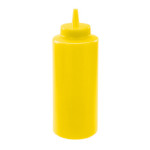 Winco PSB-12Y - Squeeze Bottle, 12 oz., plastic, yellow (6 each per pack)