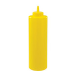 Winco PSB-24Y - Squeeze Bottle, 24 oz., plastic, yellow (6 each per pack)