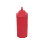 Winco PSW-16R - Squeeze Bottle, 16 oz., wide mouth, plastic, red (6 each per pack)