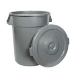 Winco PTC-20G2 - Trash Can, 20 gallon, 20”L x 19-1/4”W x 22-5/6”H, gray