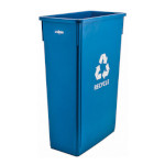 Winco PTC-23L - Recycle Trash Can, 23 gal, 20-1/8”L x 29-7/8”H, with 