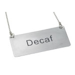 Winco SGN-202 - Beverage Chain Sign, 