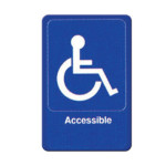 Winco SGN-653B - Information Sign, with symbol, 6