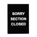 Winco SGN-804 - Informational Sign, 8-1/2