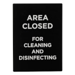 Winco SGN-807 - Informational Sign, 8-1/2