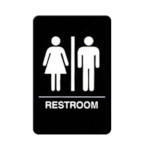 Winco SGNB-603 - Sign, with symbol, 6