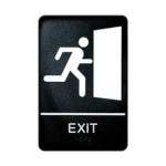 Winco SGNB-604 - Sign, with symbol, 6