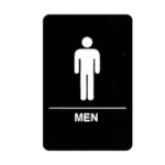 Winco SGNB-605 - Sign, with symbol, 6