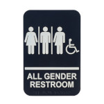 Winco SGNB-608 - Sign, with symbol, 6