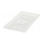 Winco SP7300S - Food Pan Cover, 1/3 size, solid, with handle, polycarbonate
