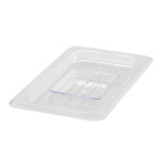 Winco SP7400S - Food Pan Cover, 1/4 size, solid, with handle, polycarbonate