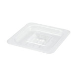 Winco SP7600S - Food Pan Cover, 1/6 size, solid, with handle, polycarbonate