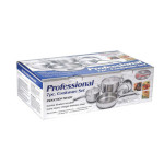 Winco SPC-7H - Induction Cookware Set, 7-piece, 18/8 stainless steel, with aluminum core