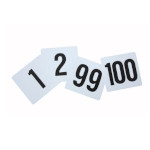 Winco TBN-100 - Table Numbers Set, each set includes numbers: 1-100, 4