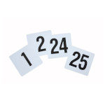 Winco TBN-25 - Table Numbers Set, each set includes numbers: 1-25, 4
