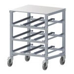 Winco ALCR-3M - Can Storage Rack, 3-tier, mobile, under-counter, (36) #10 cans