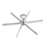 Winco APM-06 - Pie & Cake Marker, 6 cut, aluminum