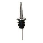 Winco PPM-4 - Liquor Pourer, medium flow, poly plastic cork, tapered spout, stainless steel