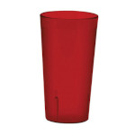 Winco PTP-32R - Tumbler, 32 oz., pebbled, plastic, red
