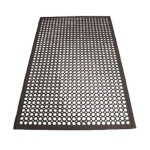 Winco RBM-35K - Floor Mat, Black, 3ft. x 5ft. x 1/2in. thick, Anti-Fatigue