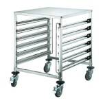 Winco SRK-12D - Food Pan Rack, mobile, under-counter, double size, 23