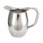 Winco WPB-3 - Bell Pitcher, 3 qt., heavy weight stainless steel, mirror finish