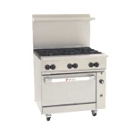 Wolf C36S-6B - Restaurant Range, gas, 36