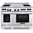 American Range ARR-484GDGRDFN - 48' Residential Gas Range With 11' Griddle & Grill 