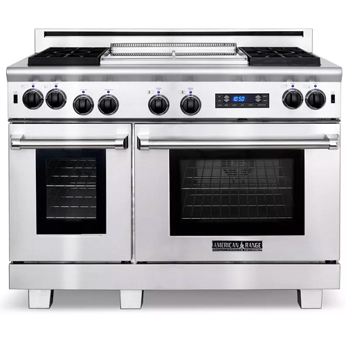 American Range ARR-484GDGRDFN - 48' Residential Gas Range With 11' Griddle & Grill 