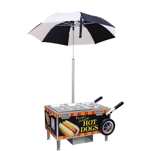 Gold Medal 8080S - Sterno Table Top Hot Dog Cart 