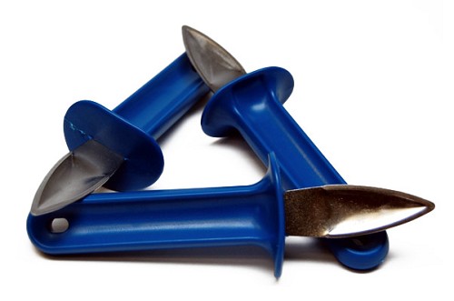 B. P. Products CBOF - Carolina's Best Oyster Knife w/Blue Handle, 2.5 in. 