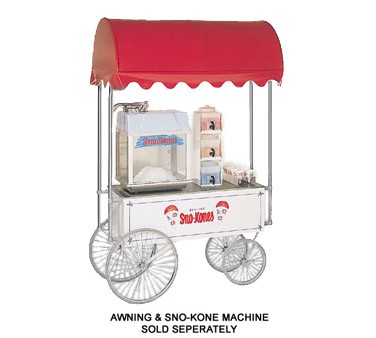 Gold Medal 2129SK - SnoKone Wagon, White with Spacer, 20' Wheels 