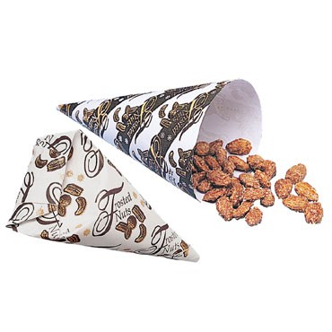 Gold Medal 4502M - Frosted Nut Serving Cone, 1000 per Case 