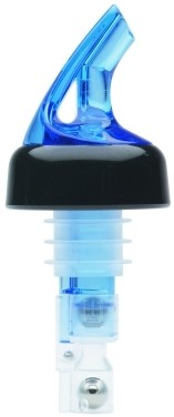 Precision Pourers 100BLC - 1 oz. collared pourer. Blue in color ( Sold per dozen ). Here 