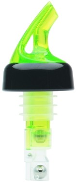 Precision Pourers 100SGC - 1 oz. collared pourer. Green in color ( Sold per dozen ) 