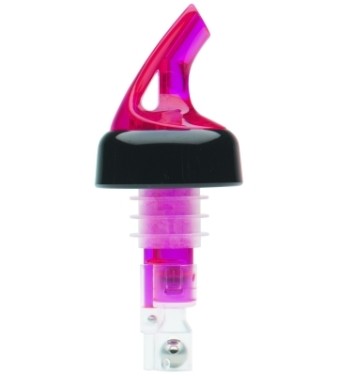 Precision Pourers 34WRC - 3/4 oz. collared pourer, Watermelon Red, Sold per Dozen 