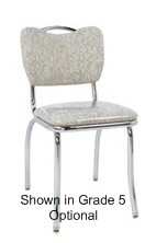 Vitro 921HB - Classic chair, curved back with handle, chrome finish 