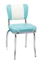 Vitro 921MBWF - Classic chair, Malibu back, chrome finish. 2' waterfall seat. 