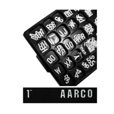 Aarco GF1.0 Letter Number Set 