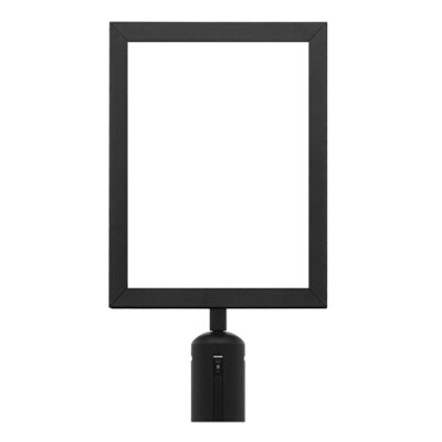 Aarco VSF118BK Crowd Control Sign Frame 