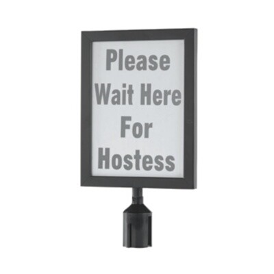 Aarco VSF1411BK Crowd Control Sign Frame 