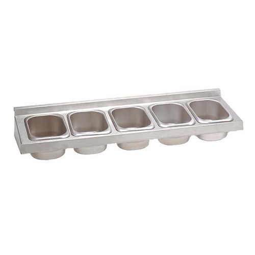 Advance Tabco PRA-2405 - Prestige Condiment Rack, includes: (5) cups, for 24' models 