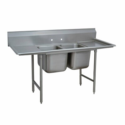 Advance Tabco 93-82-40-18RL Two Compartment Sink 