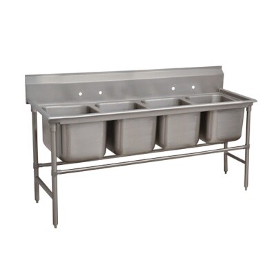 Advance Tabco 94-44-96 Four Compartment Sink 
