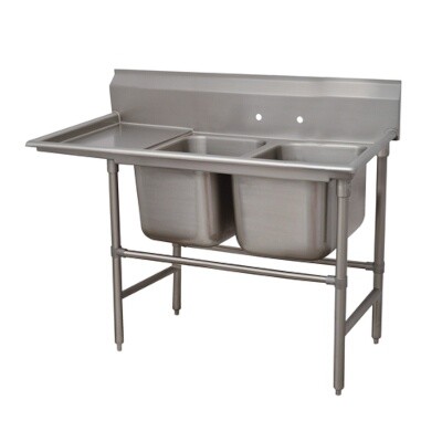 Advance Tabco 94-82-40-36L Two Compartment Sink 
