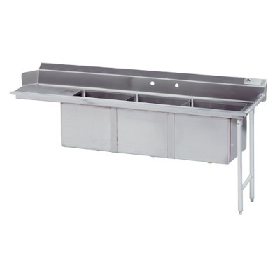 Advance Tabco DTC-3-1620-66R - Dishtable with Potsink 