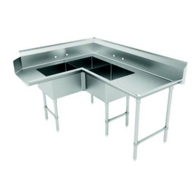 Advance Tabco DTC-3-K20-96L - Dishtable with Potsink 
