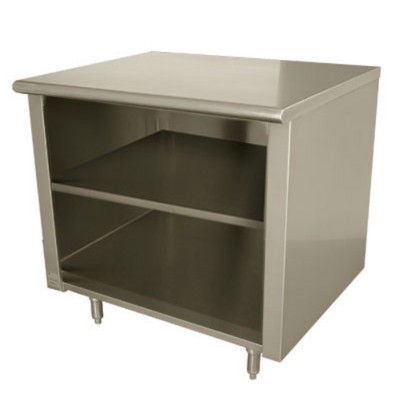Advance Tabco EEB-SS-306M-X - Open Front Work Table 