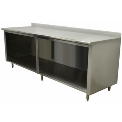 Advance Tabco EEK-SS-308-X - Open Front Work Table 